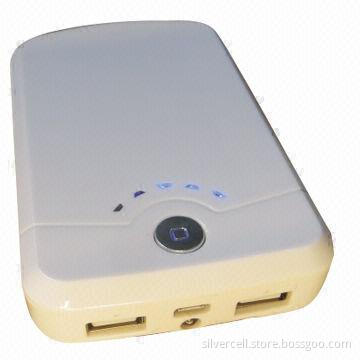Smartphone Dual USB Power Bank with 11200mAh Capacity, LED Indicate Charging Status